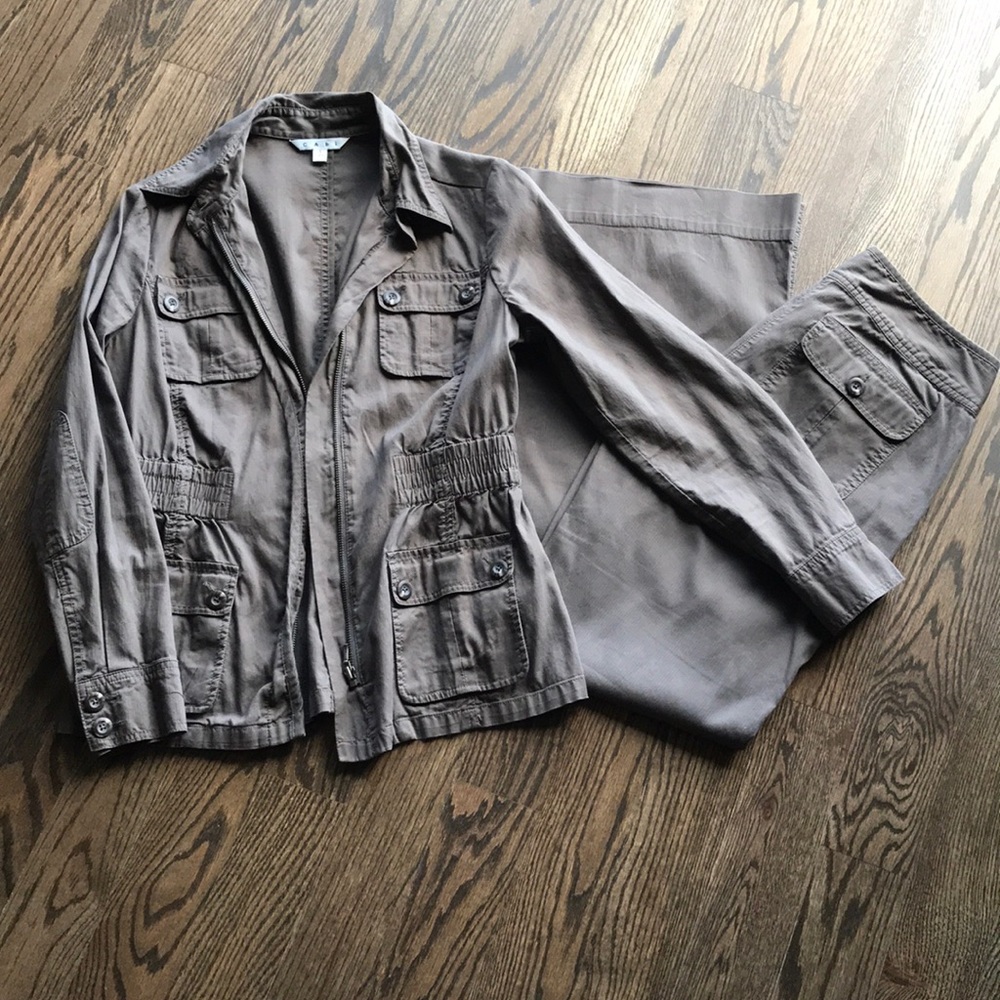 CAbi utility jacket size S and size 6 pants